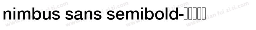 nimbus sans semibold字体转换